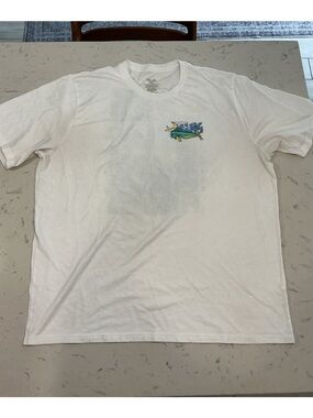 Huk Performance Fishing White T-Shirt, Men’s Extra Large Salt, Water Freshwater